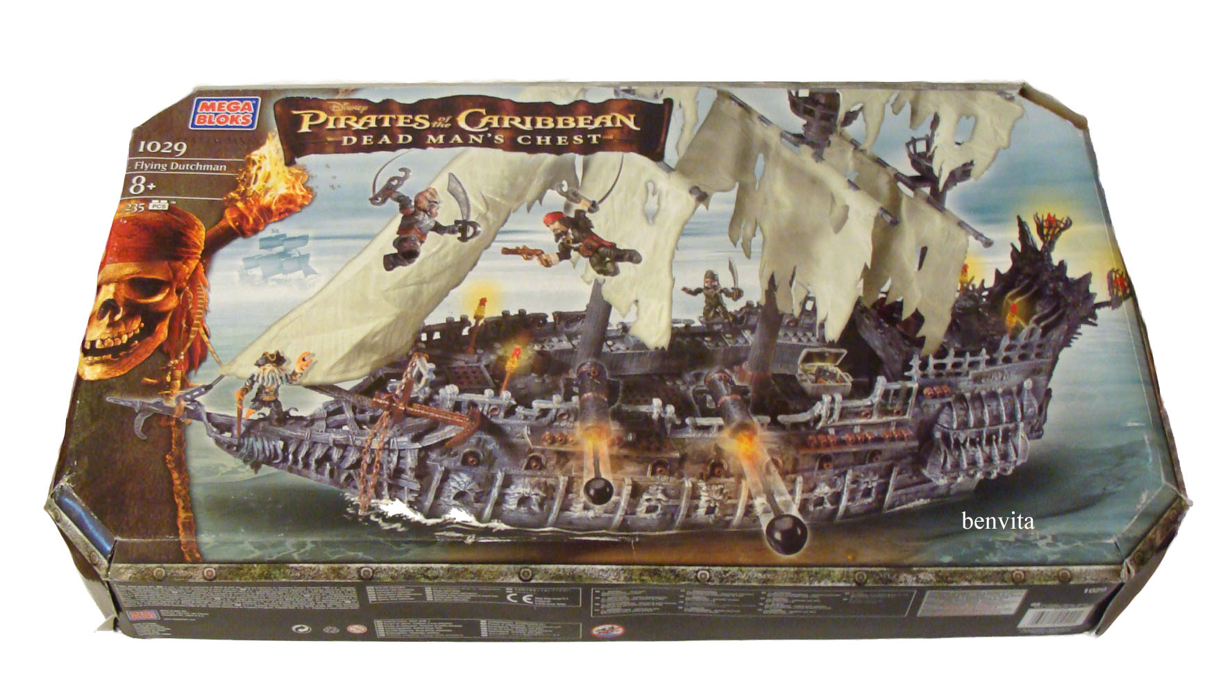 Mega Bloks Fluch der Karibik 1029 Flying Dutchman 235 Teile 8+ Neu